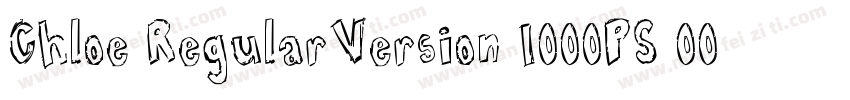 Chloe RegularVersion 1000PS 0010字体转换